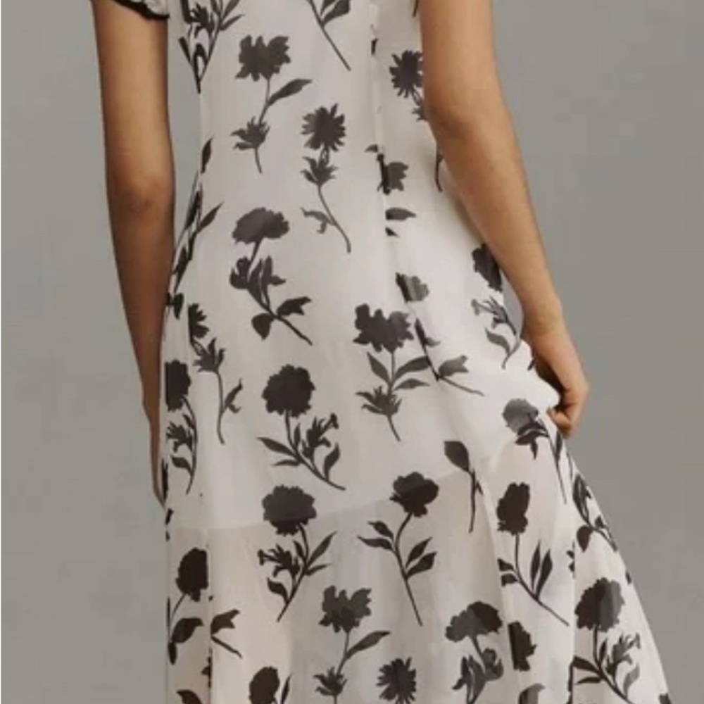 Maeve Monochrome Floral Dress - Picture 3 of 7